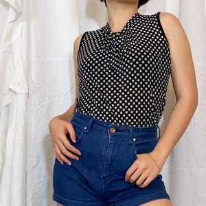 Polka dot blouse